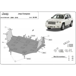 Stalowa osłona silnika Jeep Compass I (2006-2016)